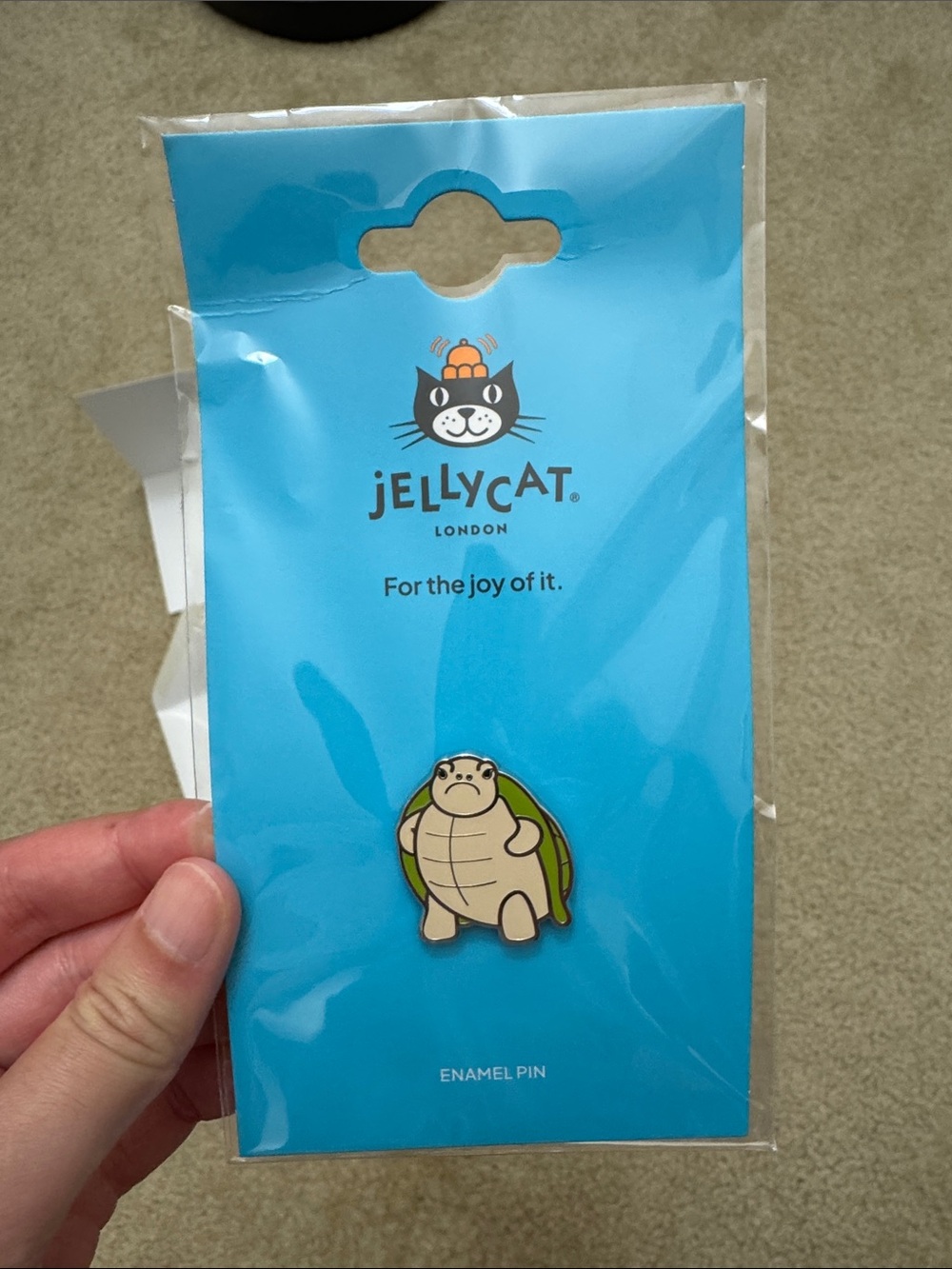 Jellycat Collectible Timmy Turtle Enamel Pin - Picture 3 of 10